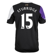 Liverpool Third Shirt 2013/14 with Sturridge 15 printing
