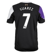 Liverpool Third Shirt 2013/14 with Suarez 7 printing