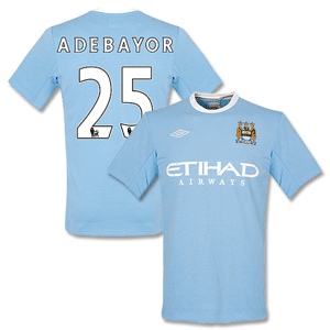 09-10 Man City Home Shirt + Adebayor 25