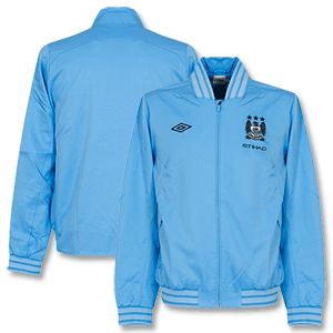 12-13 Man City Walkout Jacket  - Sky