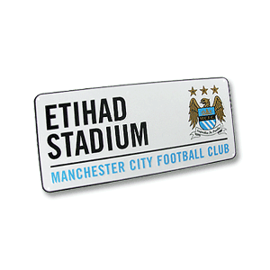 Man City Etihad Stadium Metal Street Sign