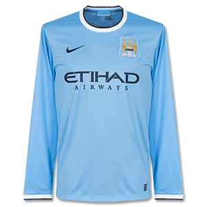 Man City Home L/S Shirt 2013 2014