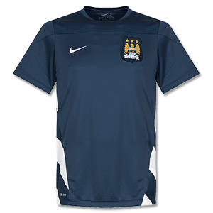Man City Navy Training Shirt 2013 2014