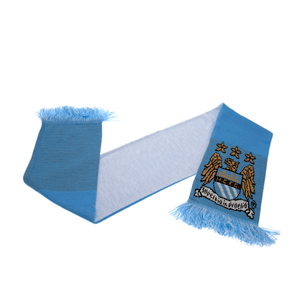 Man City Scarf - Sky/White