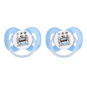 Manchester City 2 Pack of Soothers