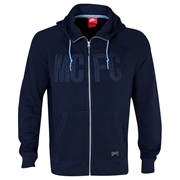 Manchester City AW77 Covert Full Zip Hoody - Mens Dk Blue