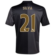 Manchester City Away Shirt 2013/14 - Junior with Silva 21 printing