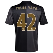 Manchester City Away Shirt 2013/14 - Junior with Toure Yaya 42 printing