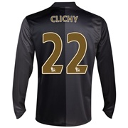 Manchester City Away Shirt 2013/14 - Long Sleeved with Clichy 22 printing