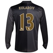 Manchester City Away Shirt 2013/14 - Long Sleeved with Kolarov 13 printing
