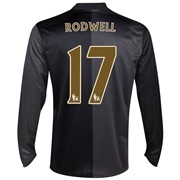 Manchester City Away Shirt 2013/14 - Long Sleeved with Rodwell 17 printing