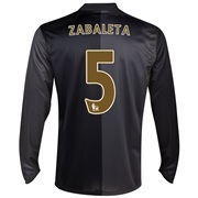 Manchester City Away Shirt 2013/14 - Long Sleeved with Zabaleta 5 printing