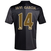 Manchester City Away Shirt 2013/14 with Javi Garcia 14 printing