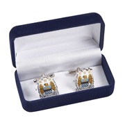 Manchester City Colour Crest Cufflinks