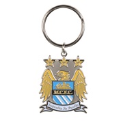 Manchester City Colour Crest Keyring