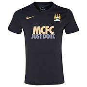 Manchester City Core Just Do It T-Shirt - Mens Black