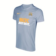 Manchester City Core Just Do It T-Shirt - Mens Blue