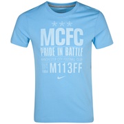 Manchester City Core Plus PIB T-Shirt - Mens Blue
