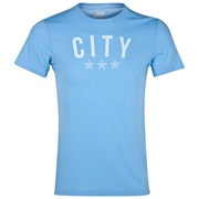 Manchester City Covert Graphic T-Shirt - Mens Blue