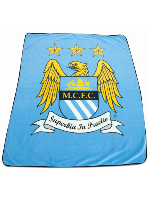 Manchester City Crest Fleece Blanket
