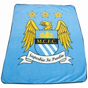 Manchester City Crest Fleece Throw