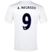 Manchester City Cup Away Shirt 2013/14  - Junior White with A.Negredo 9 printing