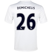 Manchester City Cup Away Shirt 2013/14  - Junior White with Demichelis 26 printing