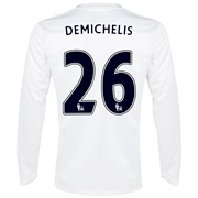 Manchester City Cup Away Shirt 2013/14 - Long Sleeved White with Demichelis 26 printing