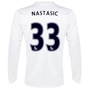 Manchester City Cup Away Shirt 2013/14 - Long Sleeved White with Nastasic 33 printing