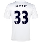 Manchester City Cup Away Shirt 2013/14 White with Nastasic 33 printing