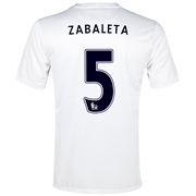 Manchester City Cup Away Shirt 2013/14 White with Zabaleta 5 printing