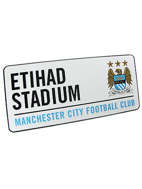 Manchester City FC Etihad Stadium Street Sign