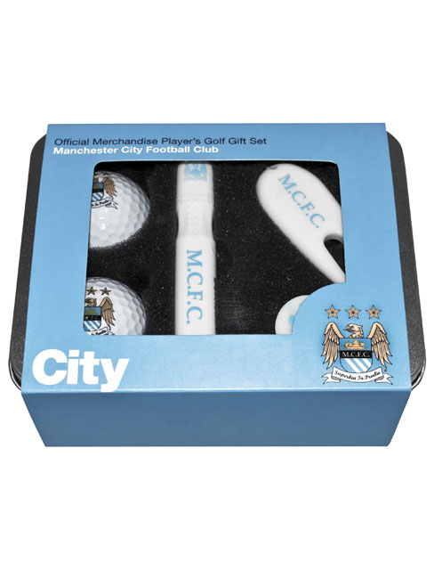Manchester City FC Player's Golf Tin Gift Set