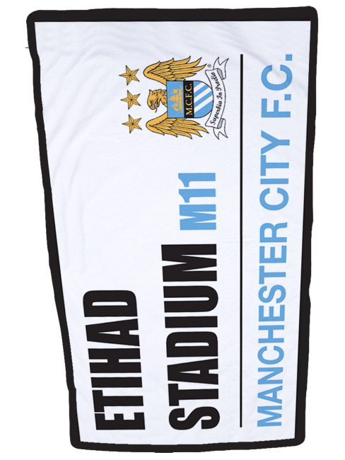Manchester City FC Street Sign Beach Towel