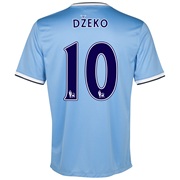 Manchester City Home Shirt 2013/14 - Junior with Dzeko 10 printing