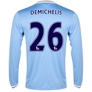 Manchester City Home Shirt 2013/14 - Long Sleeved with Demichelis 26 printing
