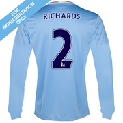 Manchester City Home Shirt 2013/14 - Long Sleeved with Richards 2 printing