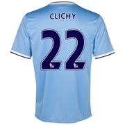 Manchester City Home Shirt 2013/14 - Womens with Clichy 22 printing