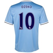 Manchester City Home Shirt 2013/14 - Womens with Dzeko 10 printing