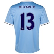 Manchester City Home Shirt 2013/14 - Womens with Kolarov 13 printing