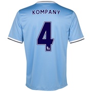 Manchester City Home Shirt 2013/14 - Womens with Kompany 4 printing
