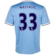 Manchester City Home Shirt 2013/14 - Womens with Nastasic 33 printing