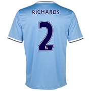 Manchester City Home Shirt 2013/14 - Womens with Richards 2 printing