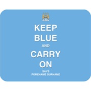 Manchester City Personalised Keep Blue Mouse Mat