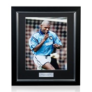 Manchester City Shaun Goater Signed and framed print