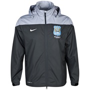 Manchester City Squad Rain Jacket - Mens Black