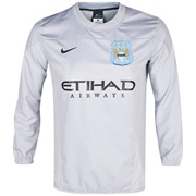 Manchester City Squad Shell Top - Mens Grey