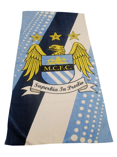 Manchester City Stripe Beach Towel