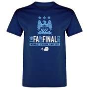 Manchester City The FA Cup Final 2013 T-Shirt - Junior Navy