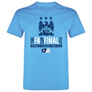 Manchester City The FA Cup Final 2013 T-Shirt - Junior Sky Blue